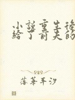 小说重生后我嫁给了前夫的死对头