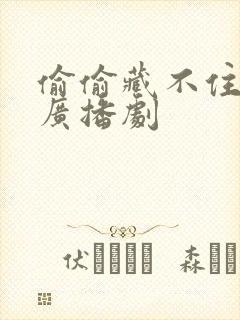 偷偷藏不住全集广播剧