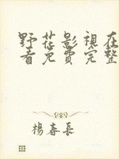 野花影视在线观看免费完整版高清