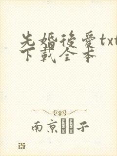 先婚后爱txt下载全本