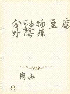 分泌物豆腐渣状外阴痒