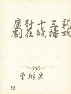 尘封十三载电视剧在线播放封面