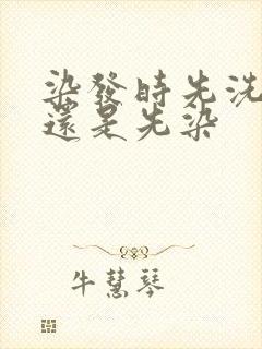 染发时先洗头发还是先染