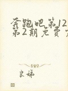 奔跑吧第12季第2期免费完整版