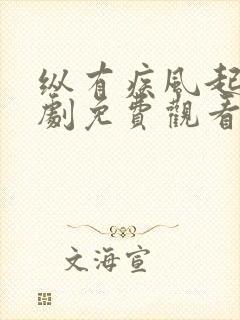 纵有疾风起电视剧免费观看第一集