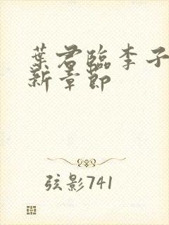 叶君临李子柒最新章节封面