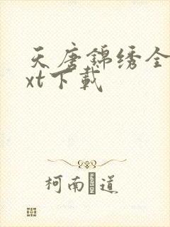 天唐锦绣全本txt下载