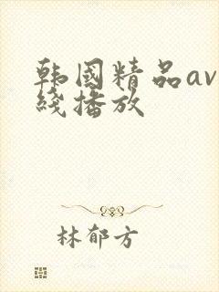 韩国精品av在线播放