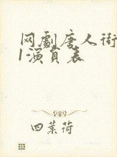 网剧唐人街探案1演员表封面