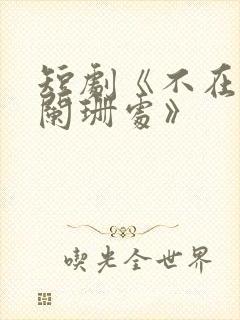 短剧《不在灯火阑珊处》封面