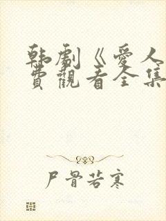 韩剧《爱人》免费观看全集