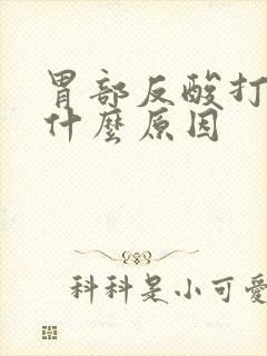 胃部反酸打嗝是什么原因