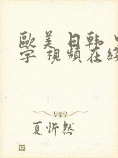 欧美 日韩 中字 视频在线封面