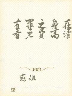 有罪之身在线观看免费高清电视剧