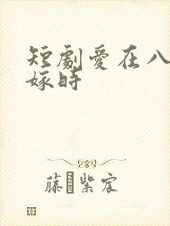 短剧爱在八零未嫁时