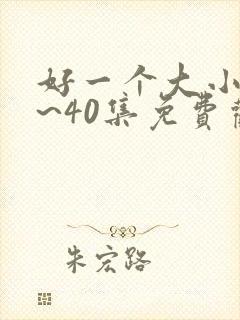 好一个大小姐1~40集免费观看