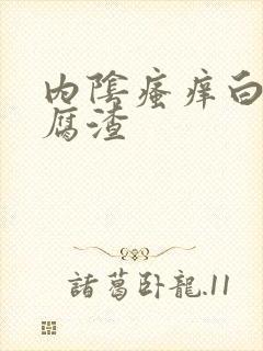 内阴瘙痒白带豆腐渣