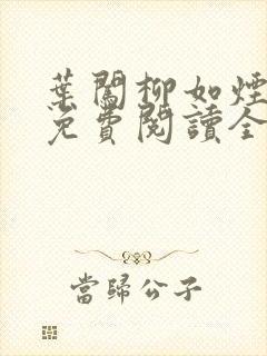 叶闯柳如烟小说免费阅读全文无弹窗封面