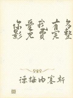 你爱我有多深电影免费完整版封面