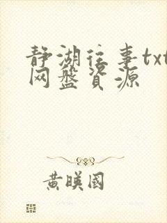 静湖往事txt网盘资源