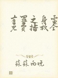 有罪之身电视剧免费播放全集