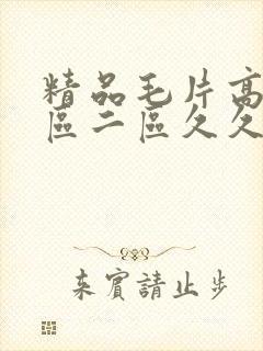 精品毛片高清一区二区久久久