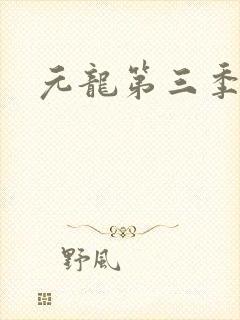 元龙第三季剧情
