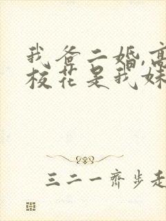 我爸二婚,高冷校花是我妹连续剧