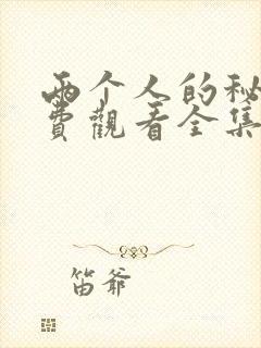 两个人的秘密免费观看全集高清完整版