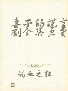 妻子的谎言电视剧全集免费完整