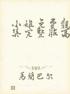 小姐免费观看全集完整版高清电影