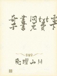 奇书网txt电子书免费下载