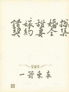 错嫁甜婚总裁的契约妻全集