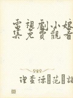 电视剧小娘惹全集免费观看