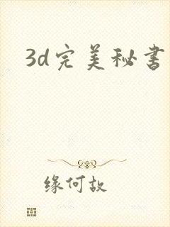 3d完美秘书
