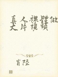 真人裸体做爰黄大片视频