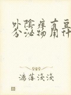 外阴痒有豆腐渣分泌物用什么药