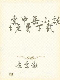 云中岳小说txt免费下载