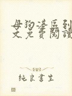 母狗港区到哪全文免费阅读笔趣阁最