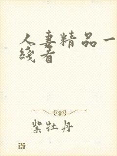 人妻精品一区在线看