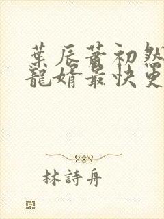 叶辰萧初然上门龙婿最快更新封面