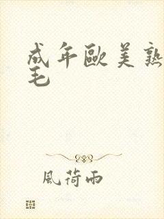 成年欧美熟妇多毛