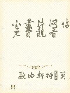 小黄片网站在线免费观看