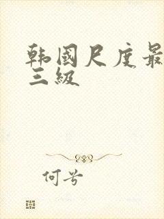 韩国尺度最大的三级