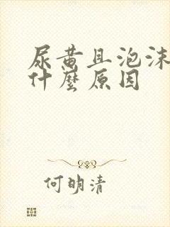 尿黄且泡沫多是什么原因