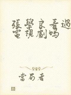 张学良看过少帅电视剧吗