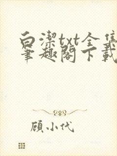 白洁txt全集笔趣阁下载