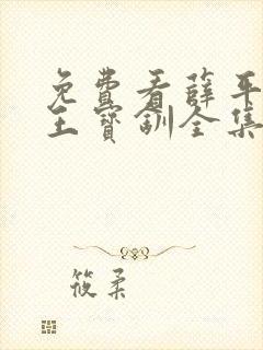 免费看薛平贵与王宝钏全集封面