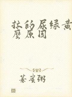 拉的尿绿黄是什么原因