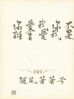 你爱我你不爱我谁会爱我是什么歌